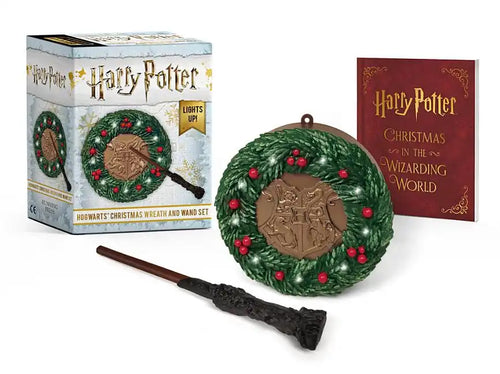 Harry Potter: Hogwarts Christmas Wreath and Wand Set: Lights Up! - Paperback