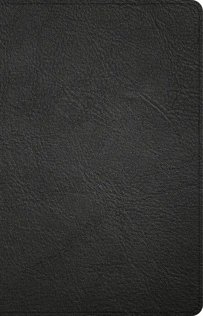 CSB Large Print Personal Size Reference Bible, Black Genuine Leather - Leather