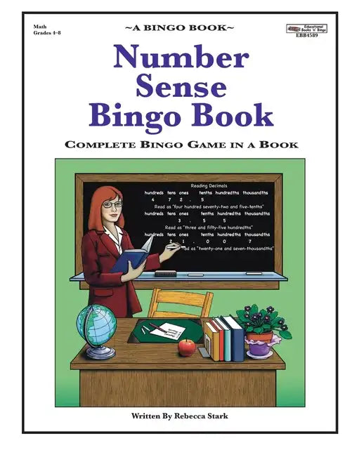 Number Sense Bingo Book: Complete Bingo Game In A Book - Paperback