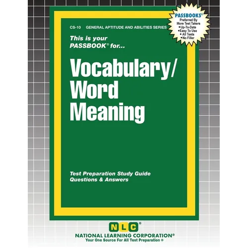 Vocabulary/Word Meaning - Paperback