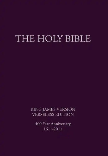 The Holy Bible, King James Version, Verseless Edition - Hardcover