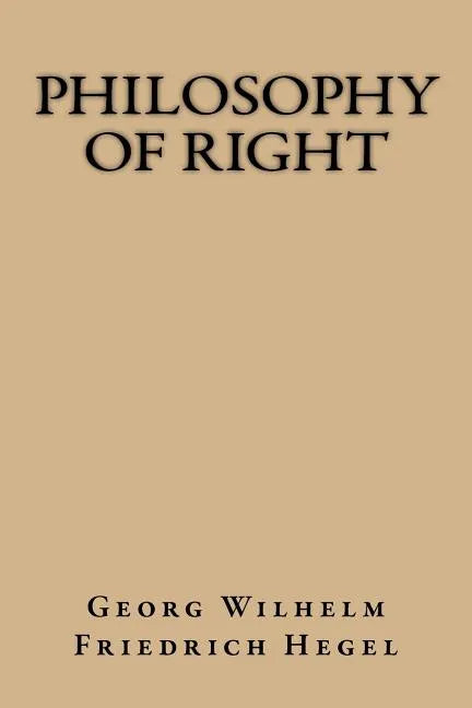 Philosophy of Right - Paperback
