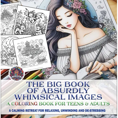 The Big Book of Absurdly Whimsical Images: A Coloring Book for Teens & Adults - Paperback