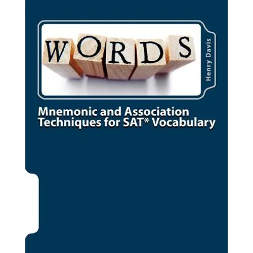 Mnemonic and Association Techniques for SAT Vocabulary - Paperback