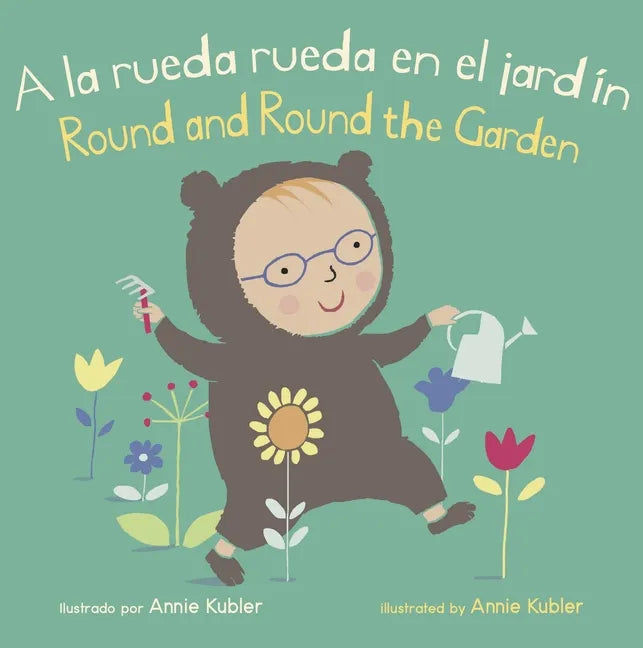 a la Rueda Rueda En El Jardín/Round and Round the Garden - Board Book