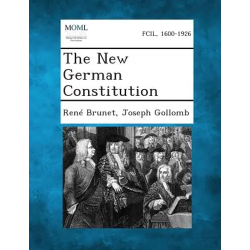 The New German Constitution - Paperback