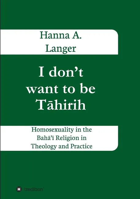 I don't want to be Tāhirih - Paperback