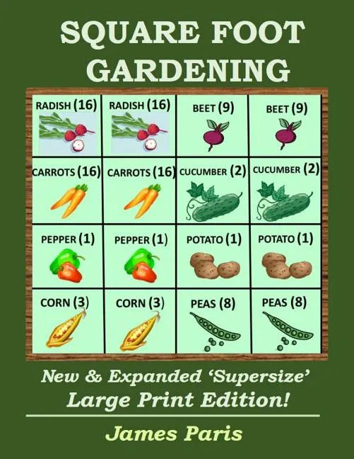 Square Foot Gardening: New And Expanded Supersize Large Print Version - Paperback