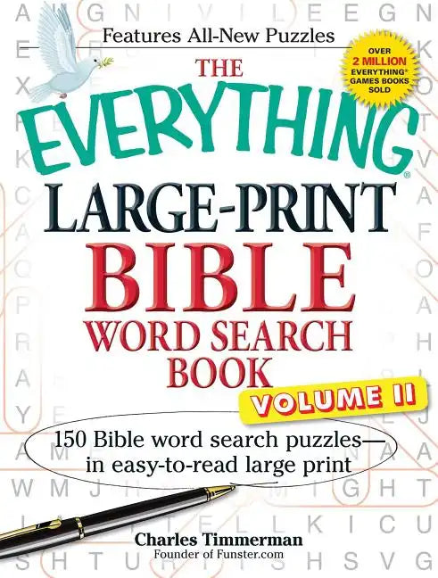 The Everything Large-Print Bible Word Search Book, Volume II: 150 Bible Word Search Puzzles in Easy-To-Read Large Print - Paperback