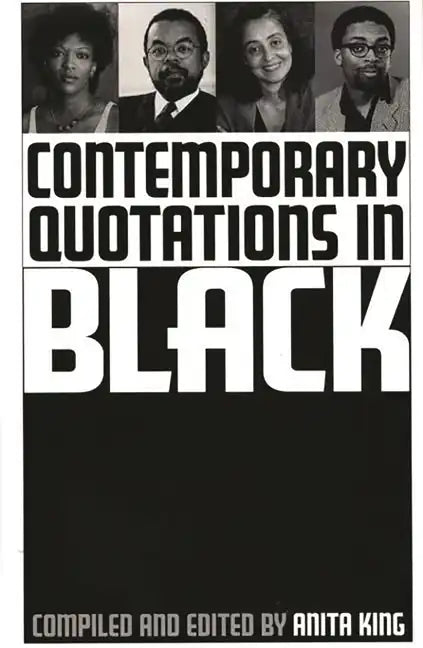 Contemporary Quotations in Black - Hardcover