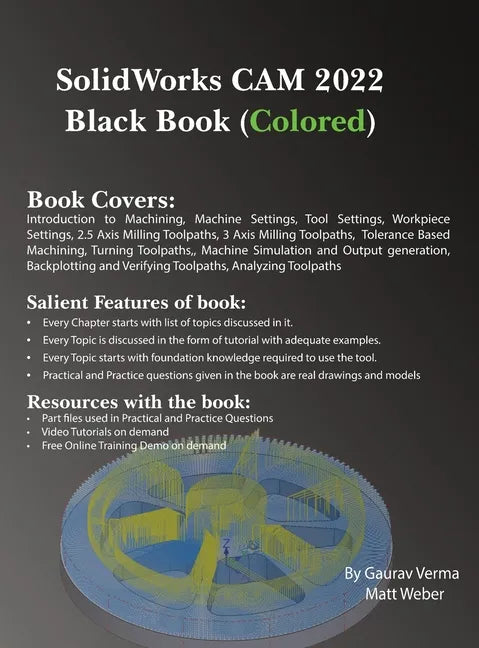 SolidWorks CAM 2022 Black Book (Colored) - Hardcover
