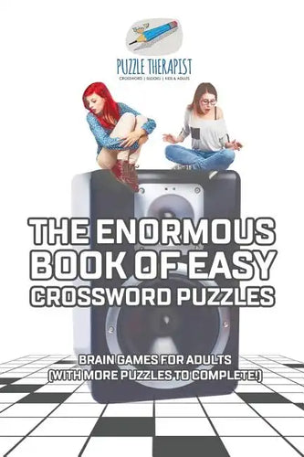 The Enormous Book of Easy Crossword Puzzles Brain Games for Adults (with more puzzles to complete!) - Paperback
