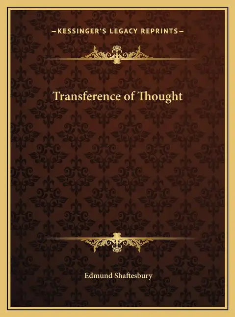 Transference of Thought - Hardcover