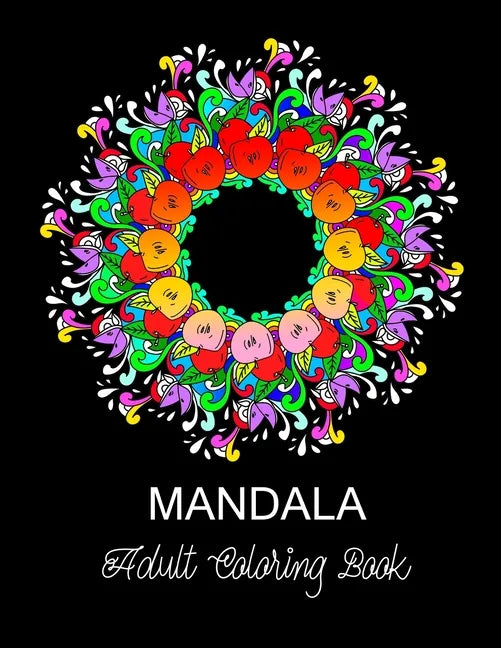 Mandala: ADULT COLORING BOOK.. 8.5