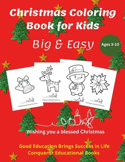 Christmas Coloring Book for Kids: 50 Seasonal Christmas Motives that Kids Love to Color - Paperback