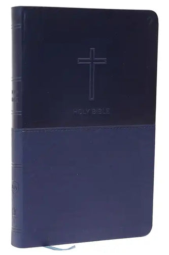 NKJV, Value Thinline Bible, Standard Print, Imitation Leather, Blue, Red Letter Edition - Imitation Leather