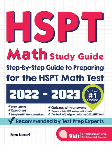 HSPT Math Study Guide: Step-By-Step Guide to Preparing for the HSPT Math Test - Paperback