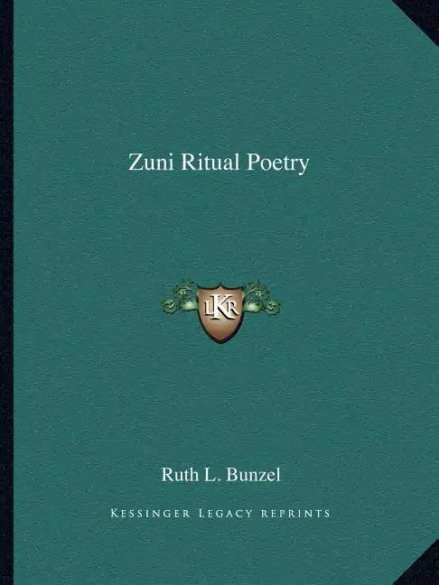 Zuni Ritual Poetry - Paperback