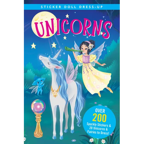 Unicorns Sticker Doll Dress-Up Book - Paperback