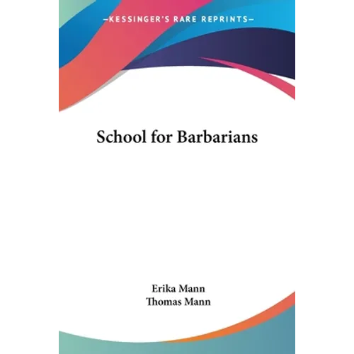 School for Barbarians - Paperback