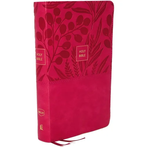 Nkjv, Reference Bible, Personal Size Large Print, Leathersoft, Pink, Red Letter Edition, Comfort Print: Holy Bible, New King James Version