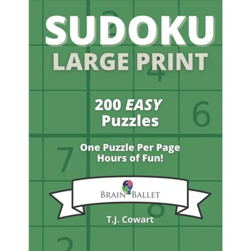 Sudoku Large Print: 200 Easy Puzzles - Paperback