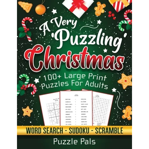 A Very Puzzling Christmas: 100+ Large Print Puzzles For Adults - Paperback