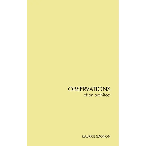 Observations of an architect - Paperback
