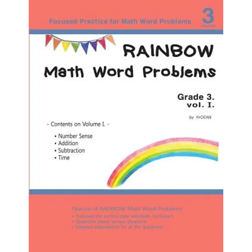 Rainbow Math Word Problems Grade 3 vol. I - Paperback