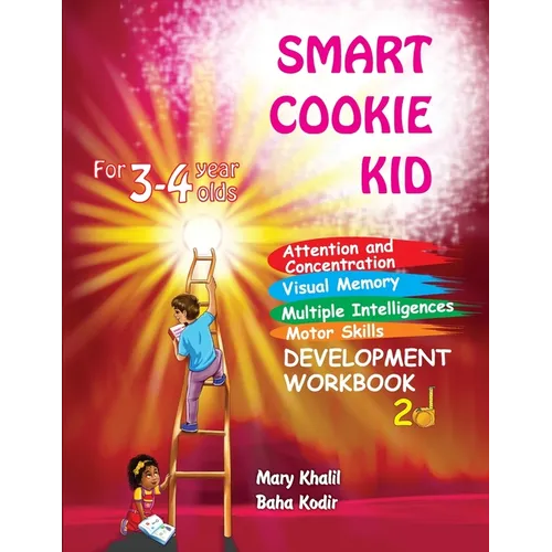 Smart Cookie Kid For 3-4 Year Olds Attention and Concentration Visual Memory Multiple Intelligences Motor Skills Book 2D - Paperback