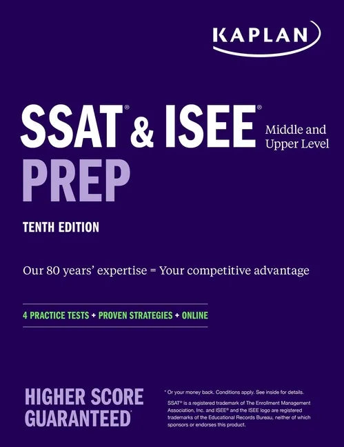 SSAT & ISEE Middle & Upper Level Prep: 4 Practice Tests + Proven Strategies + Online - Paperback