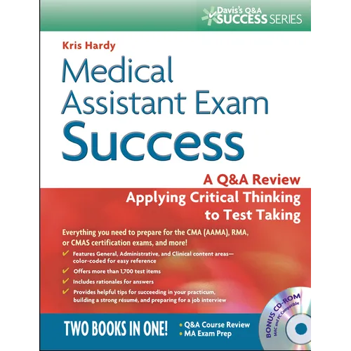 Medical Assistant Exam Success: A Q&A Review Applying Critical Thinking to Test Taking [With CDROM] - Paperback