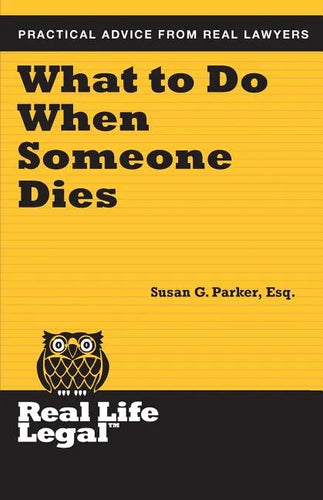 What To Do When Someone Dies - Paperback
