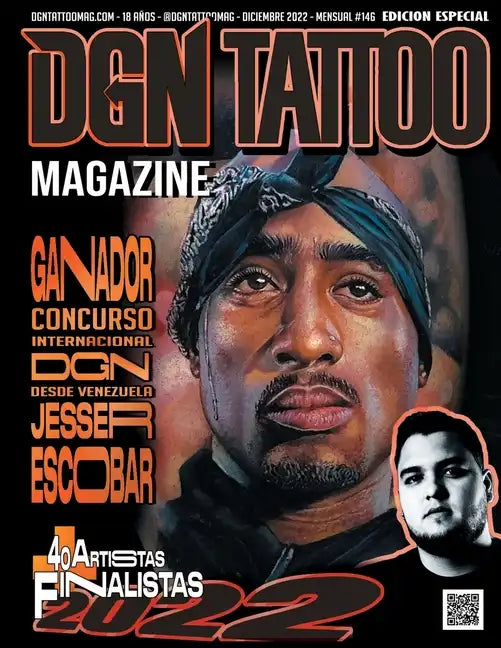 DGN Tattoo Magazine JESSER ESCOBAR GANADOR CONCURSO INTERNACIONAL - Paperback