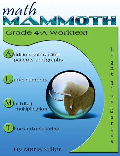 Math Mammoth Grade 4-A Worktext - Paperback