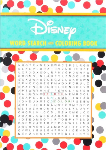 Disney Word Search and Coloring Book - Paperback