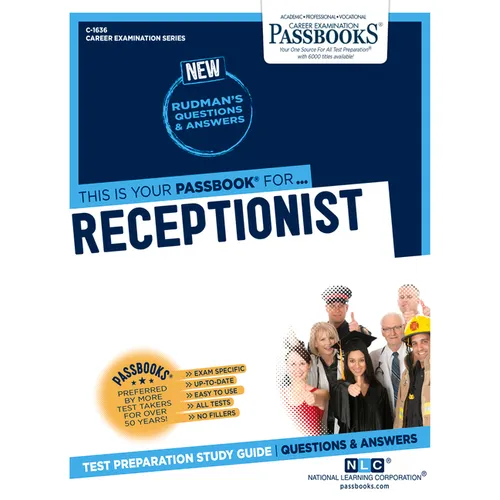 Receptionist (C-1636): Passbooks Study Guide Volume 1636 - Paperback