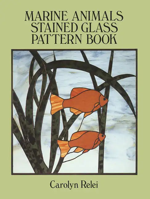 Marine Animals Stained Glass Pattern Book - Paperback