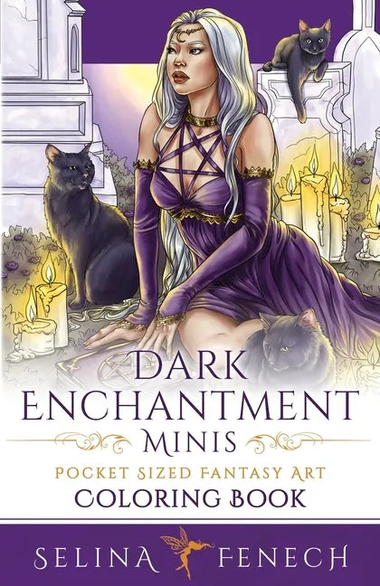 Dark Enchantment Minis - Pocket Sized Fantasy Art Coloring Book - Paperback