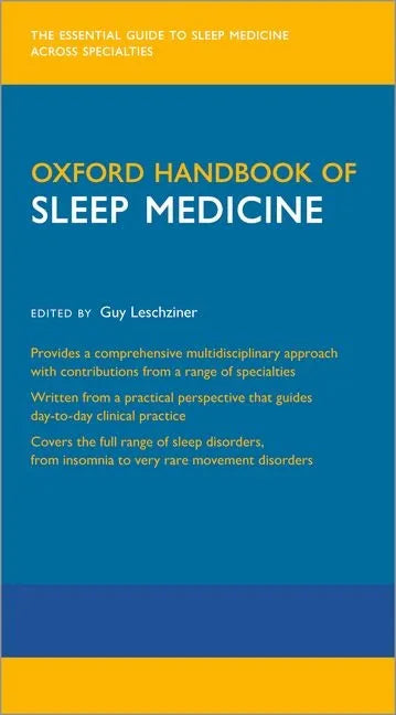 Oxford Handbook of Sleep Medicine - Paperback