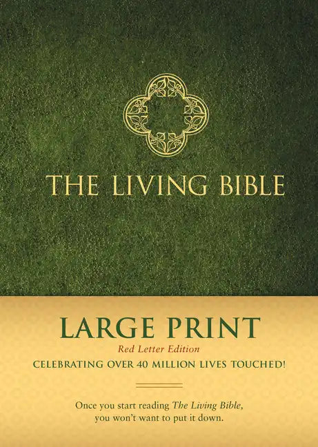 The Living Bible Large Print Red Letter Edition - Hardcover