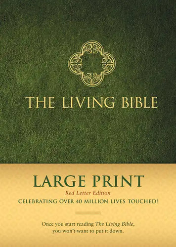 The Living Bible Large Print Red Letter Edition - Hardcover