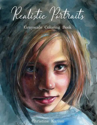 Realistic Portraits Grayscale Coloring Book - Paperback