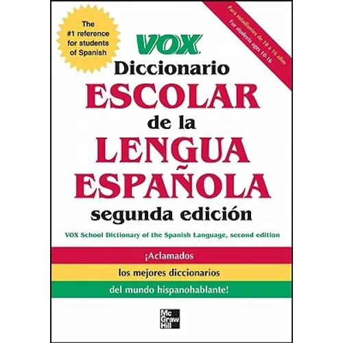 Vox Diccionario Escolar de la Lengua Espanola - Paperback