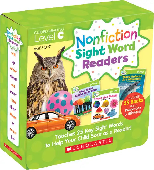 Nonfiction Sight Word Readers: Guided Reading Level C (Parent Pack): Teaches 25 Key Sight Words to Help Your Child Soar as a Reader! - Boxed Set