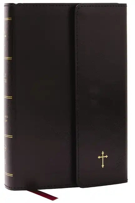 NKJV Compact Paragraph-Style Bible W/ 43,000 Cross References, Black Leatherflex W/ Magnetic Flap, Red Letter, Comfort Print: Holy Bible, New King Jam - Imitation Leather