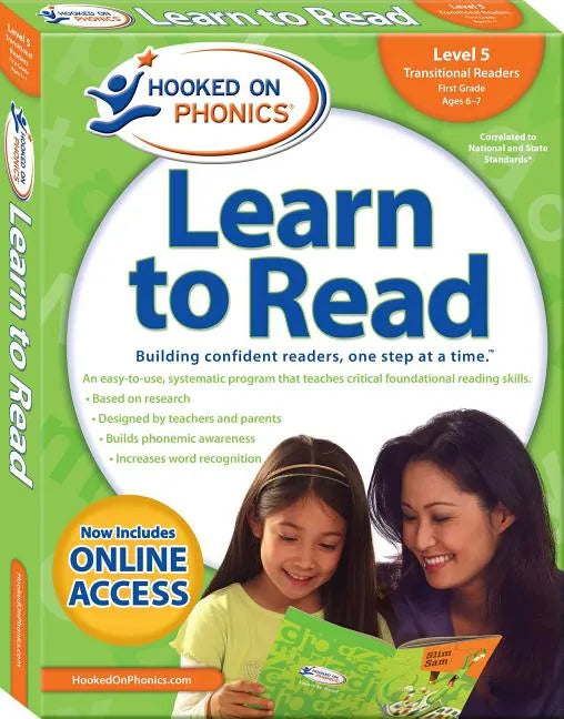 Hooked on Phonics Learn to Read - Level 5: Transitional Readers (First Grade Ages 6-7) - Paperback