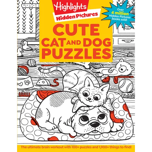 Cute Cat and Dog Puzzles - Paperback