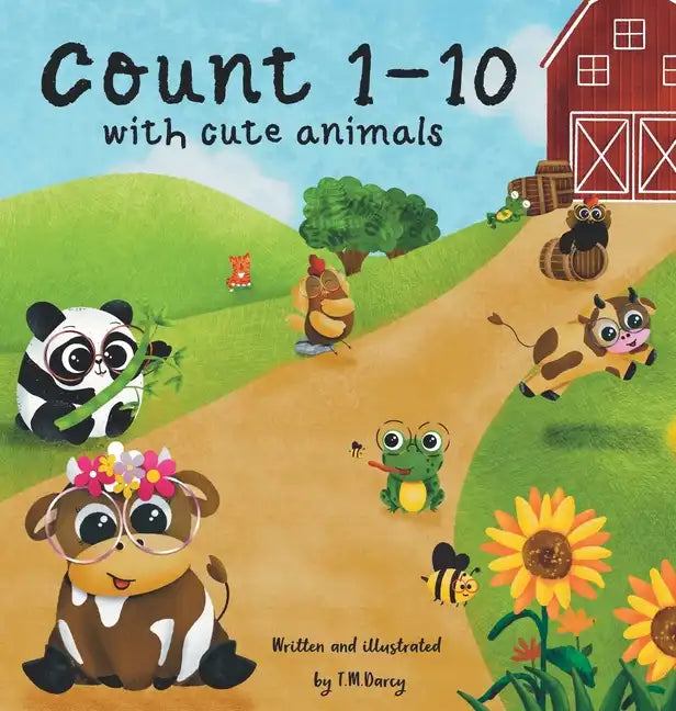 Count 1-10 with cute animals - Hardcover