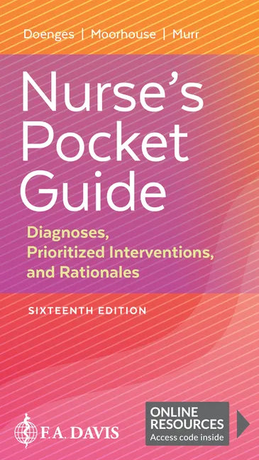 Nurse's Pocket Guide: Diagnoses, Prioritized Interventions, and Rationales - Paperback